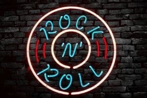 Rock And Roll Hall Of Fame - A neon sign that says "Rock 'N' Roll."