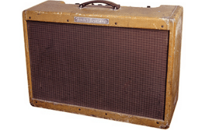A vintage Fender "Twin" amplifier.