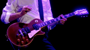 Jimmy Page playing a B-Bender Les Paul