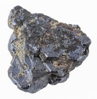 A photo of raw titanium ore