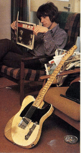 Best Telecaster Players - Jeff Beck with his 1954 Fender Esquire guitar