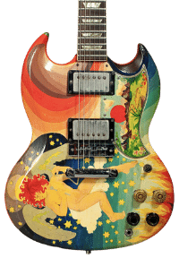 Cool Guitar Finishes - Erci Clapton's "The Fool" SG guitar