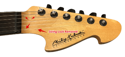 Stratocaster Tremolo Setup – Graphite nut + Locking tuners