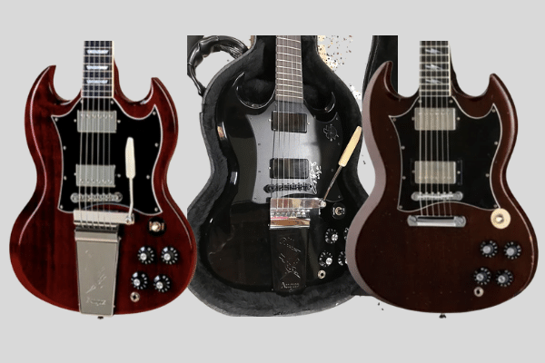Gibson SG Electric Guitar - The three Angus Young Gibson SG Signature guitars
