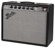 Fender 65 Princeton Reverb Review - Angled left front view of the amp