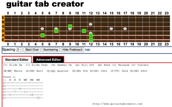 Best Guitar TAB Sites – The Guitar TAB Creator Tool