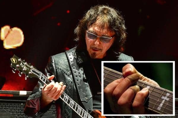 Playing Guitar With Arthritis - A photo of Tony Iommi showing his right-hand deformity