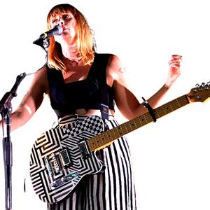 Who Plays Reverend Guitars - Jenn Wasner playing her signature guitar.