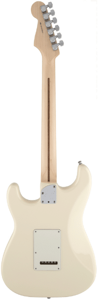 Fender Jeff Beck Stratocaster - Olympic white, rear view