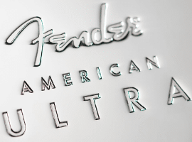 Fender American Ultra Telecaster Review - The neck plate of an american Ultra telecaster