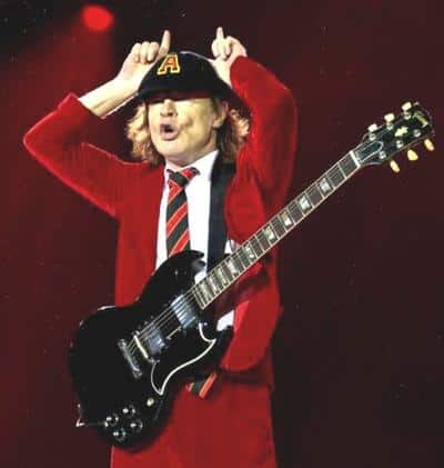 Why Do Electric Guitars Have Horns - Angus Young