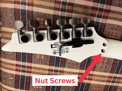Are Locking Tuners Worth It - Ibanez headstock back view