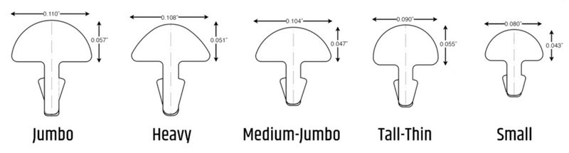 Jumbo Vs Medium Jumbo Frets - Multiple fret sizes (Tom Anderson Guitar Works)