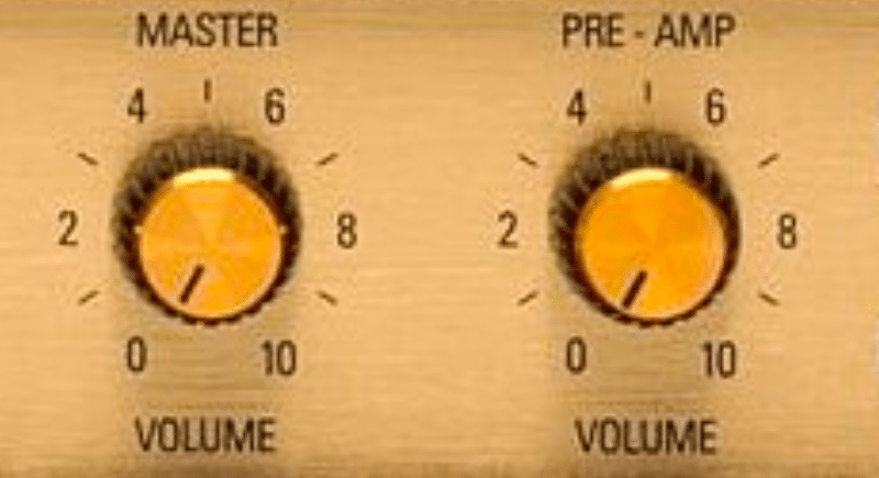 What Size Guitar Amp Do You Need - Guitar amp with a master volume control