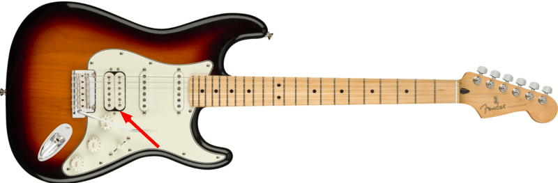 Les Paul Vs Stratocaster - An HSS Stratocaster with a humbucking pickup in the bridge position