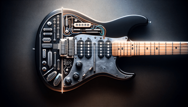 Can You Mix And Match Guitar Pickups - An electric guitar with a combination of active and passive pickups